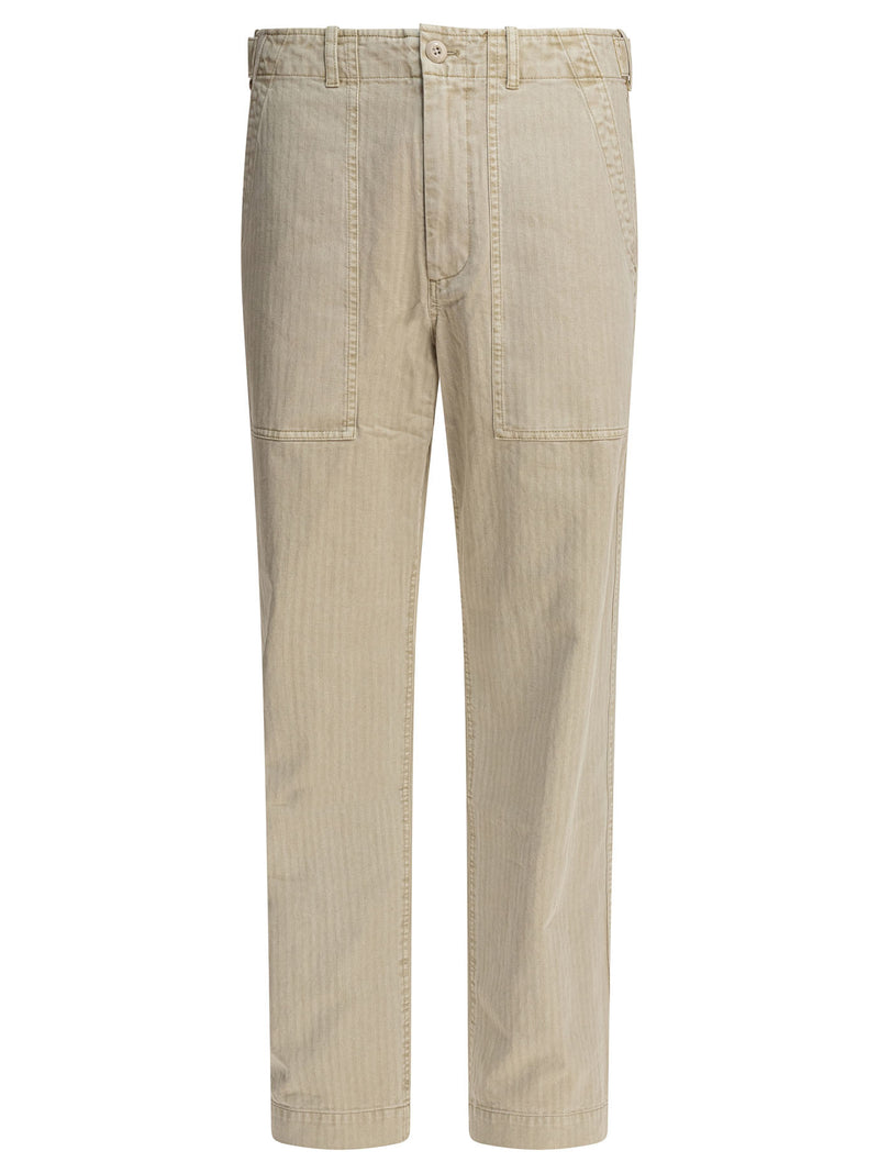 Alex Mill Alex Mill Vintage Og107 Trousers Beige - World Class Fashion