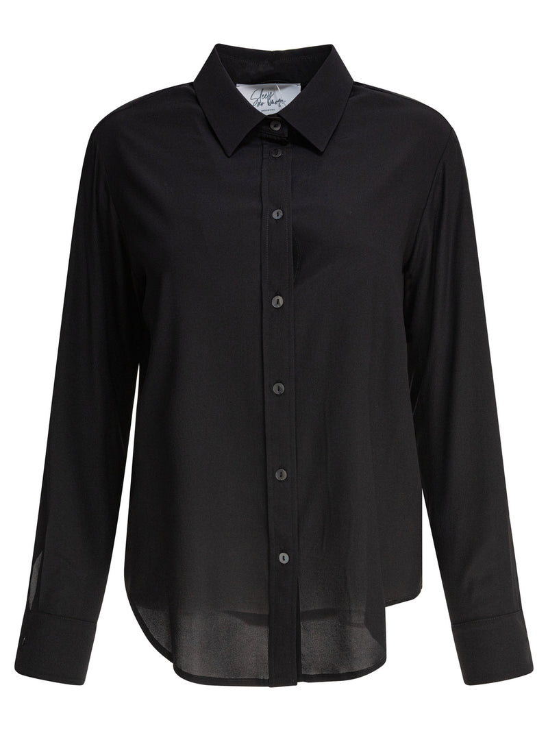 Sleep No More Sleep No More Black Silk Shirt Women - World Class Fashion
