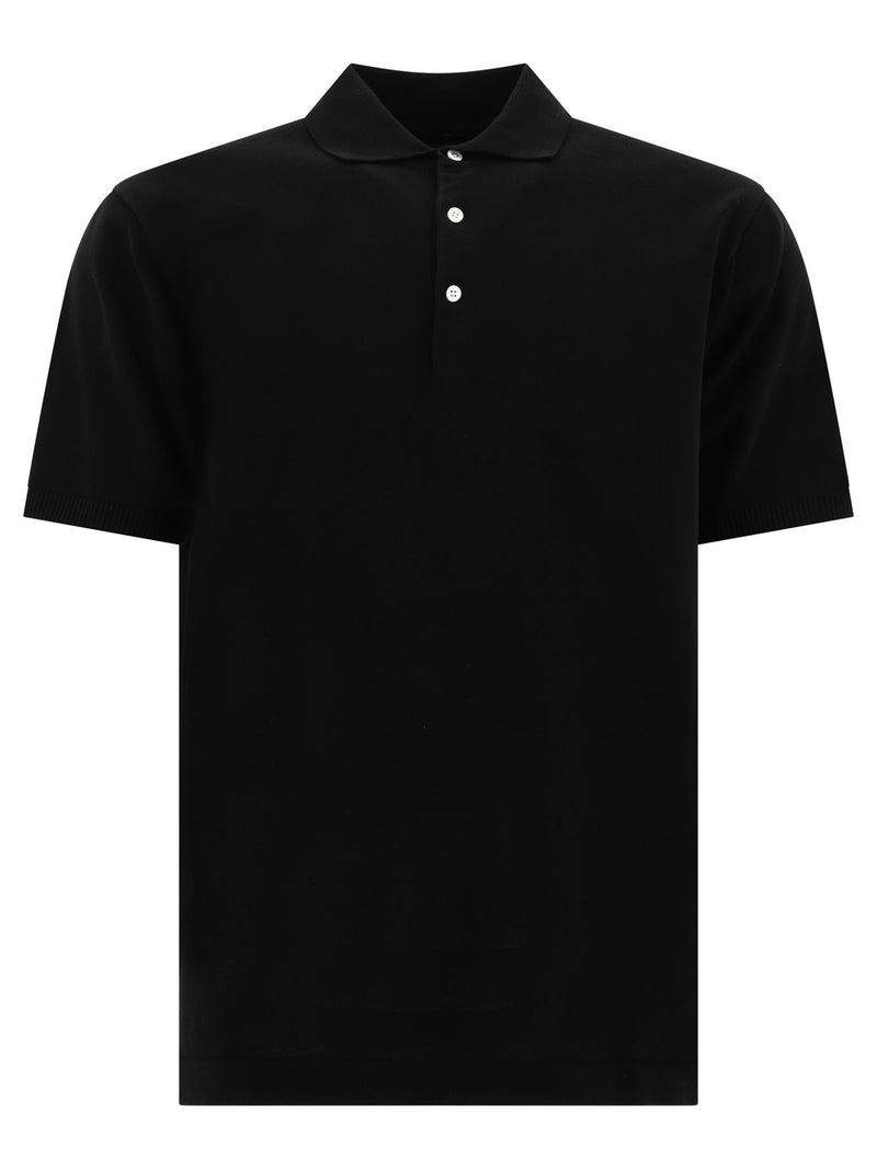 Beams Plus Beams Plus Knit Polo 12G in Black - World Class Fashion
