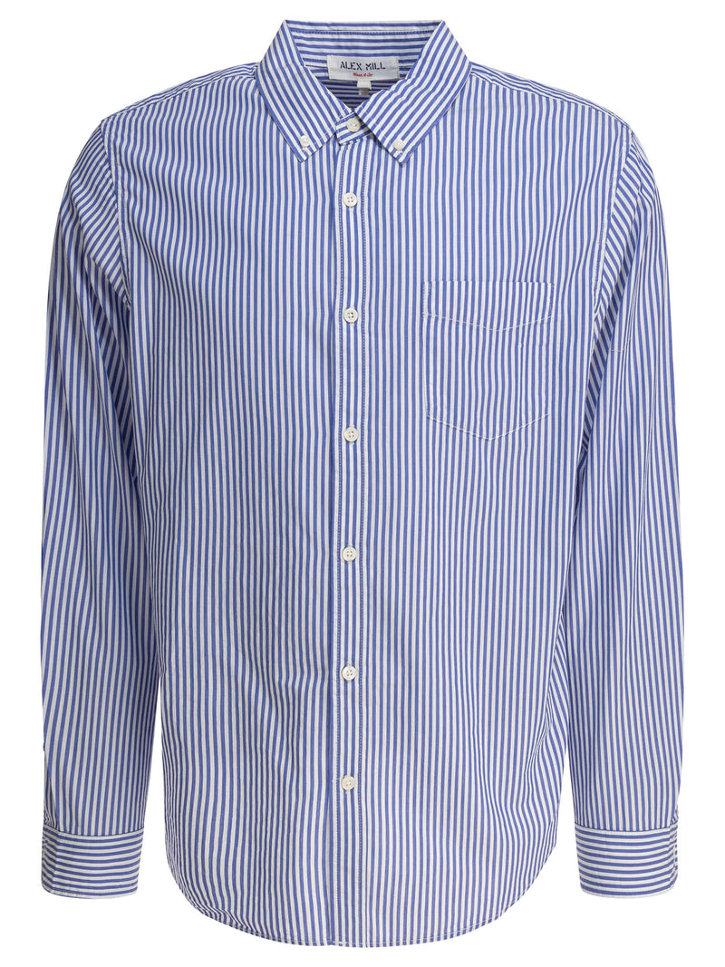 Alex Mill Alex Mill Striped Cotton Shirt Blue Men - World Class Fashion