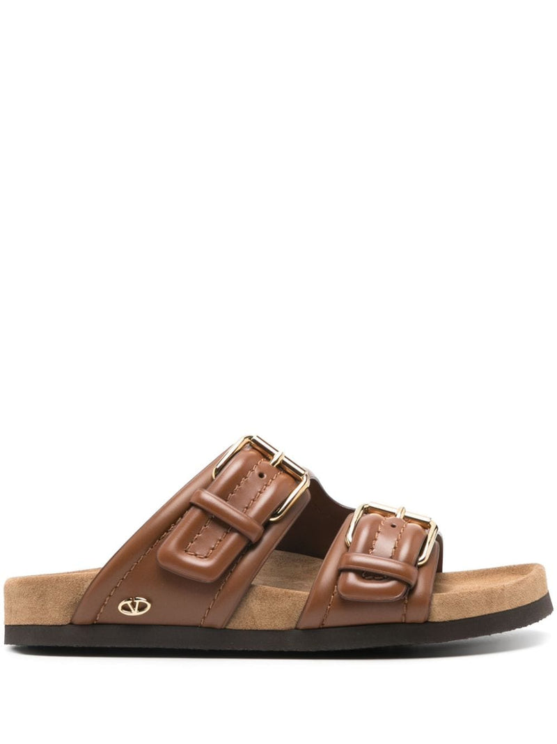 Valentino Garavani Valentino Garavani Fussfriend Sandals Brown - World Class Fashion
