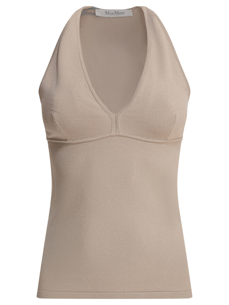 Max Mara Max Mara Armida Top Beige Women - World Class Fashion