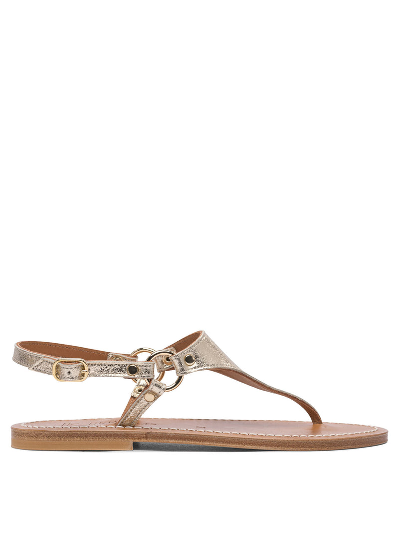 K.Jacques K.Jacques Dionysos Gold Leather Sandals Women - World Class Fashion