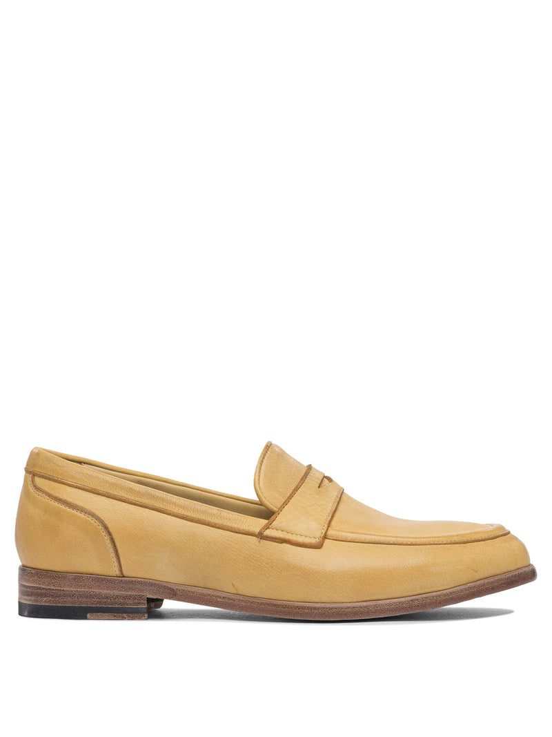 Sturlini Sturlini Women Loafers Yellow Leather - World Class Fashion