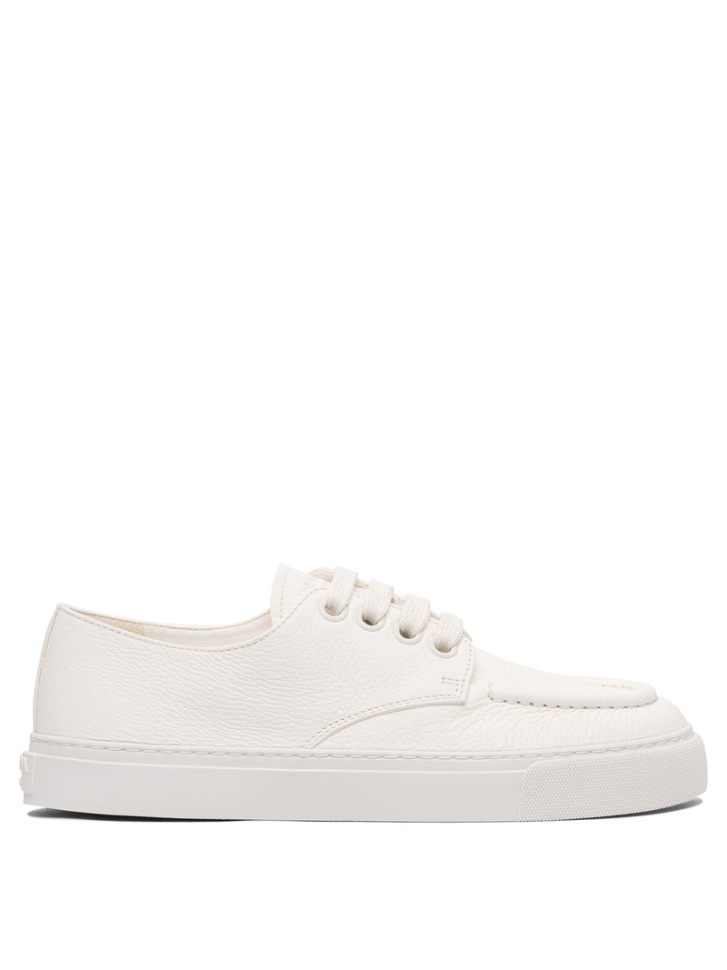 Prada Zapatillas de piel blancas para hombre Prada - World Class Fashion
