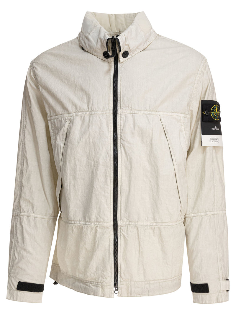 Stone Island Stone Island Linen Jacket Beige Men - World Class Fashion