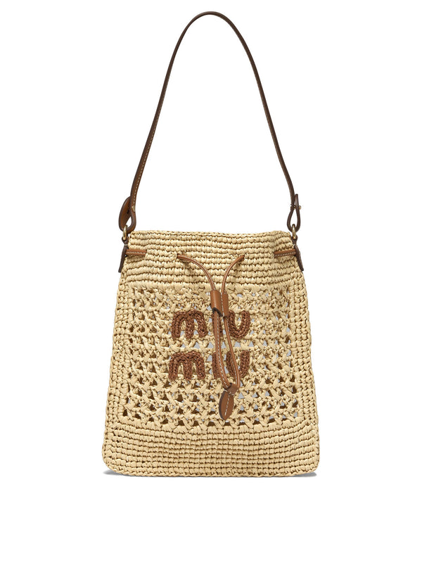 Miu Miu Embroidered Shoulder Bag