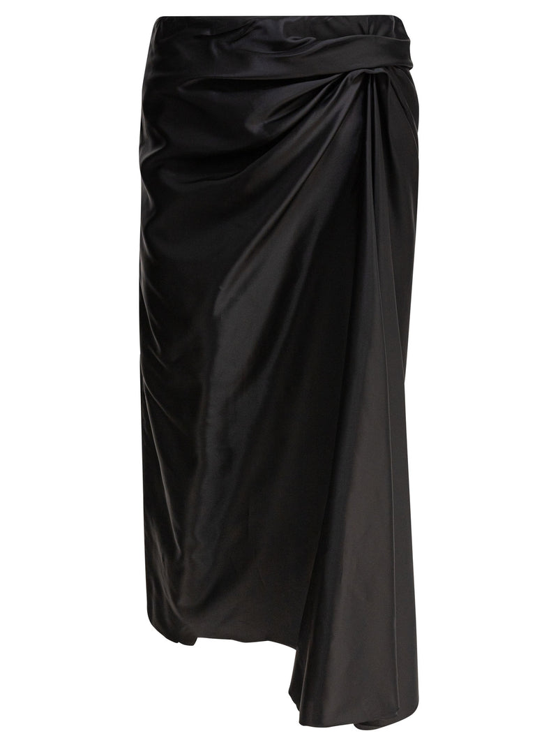 Balenciaga Balenciaga Cupro Skirt Black Women - World Class Fashion