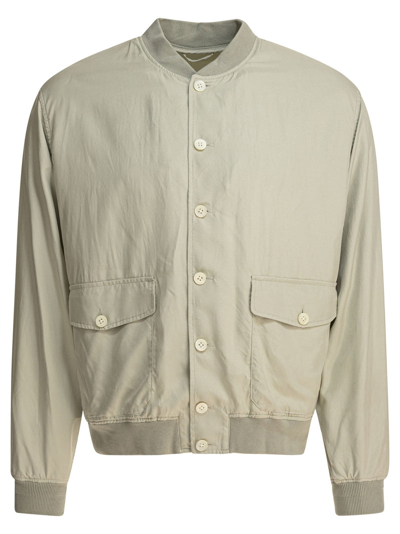 Kaptain Sunshine Kaptain Sunshine Men's Grey Silk Jacket - World Class Fashion