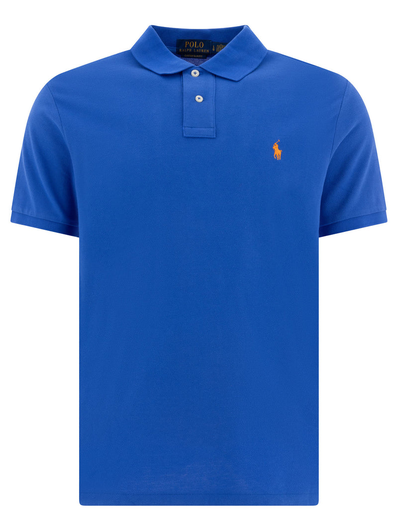 Polo Ralph Lauren Polo Ralph Lauren Pique Polo Shirt Blue Men - World Class Fashion