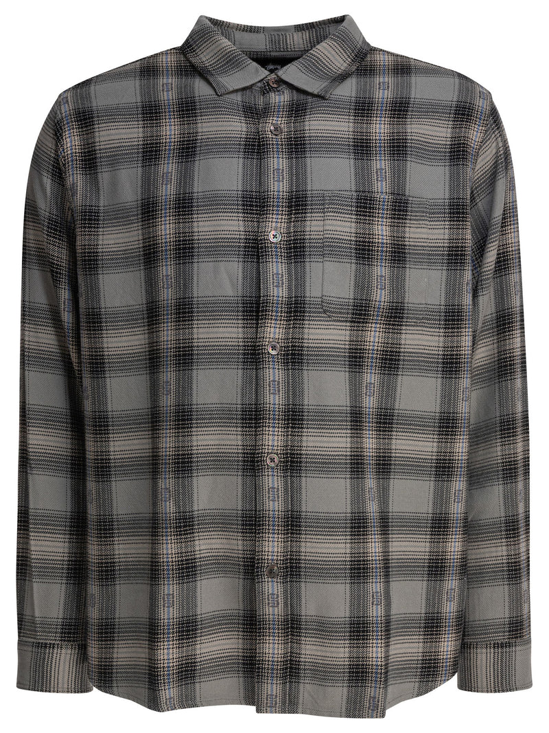 Stussy Stussy Motif Plaid Shirt Grey Men - World Class Fashion