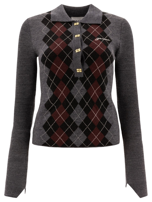 Ganni Polo Shirts
