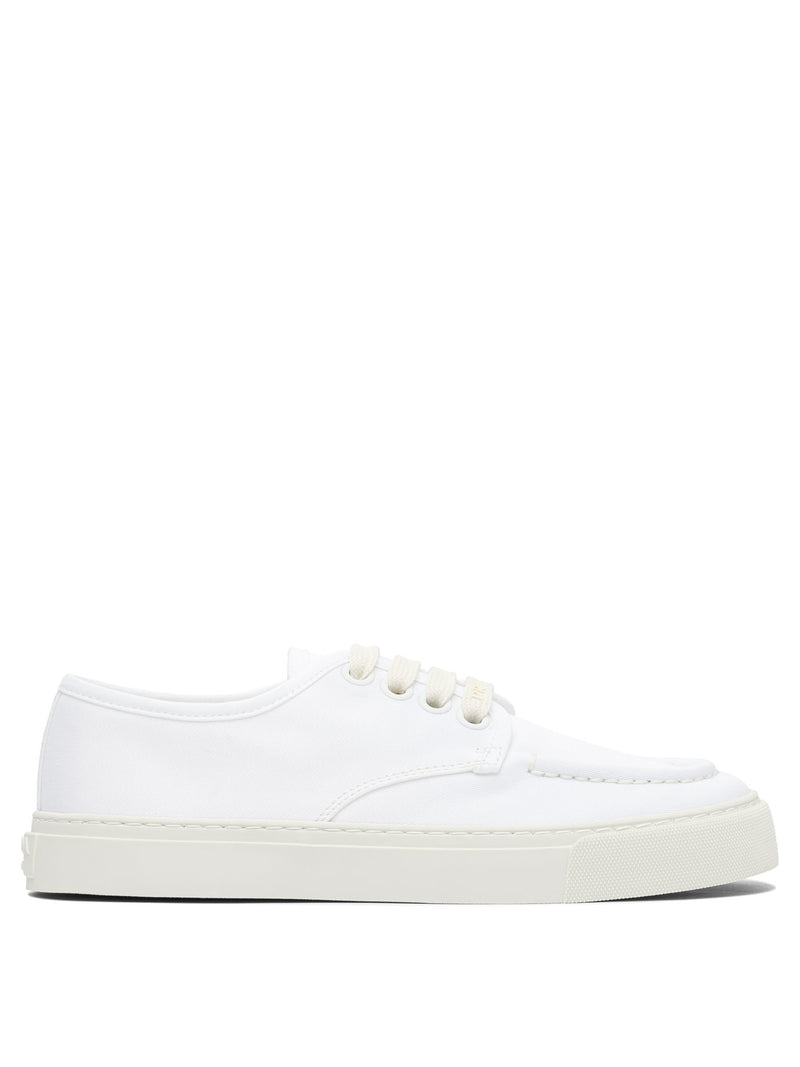 Prada Zapatillas Prada de cuero blancas para hombre - World Class Fashion