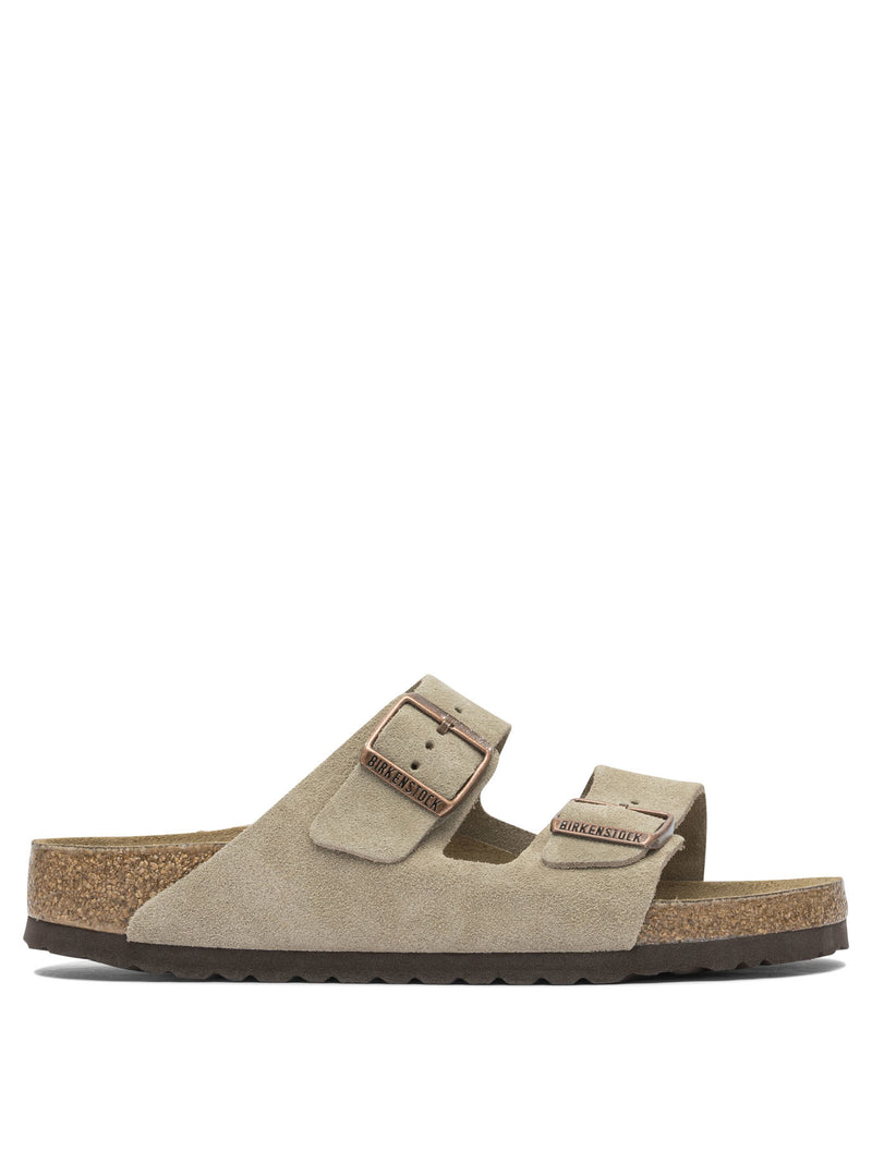 Birkenstock Birkenstock Arizona Men Sandals Beige Suede - World Class Fashion