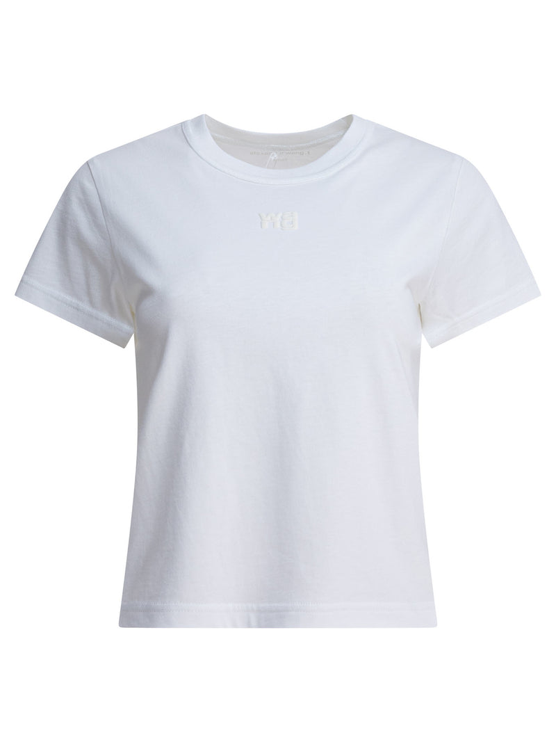 Alexander Wang Alexander Wang Essential Shrunken Tee Blanco - World Class Fashion