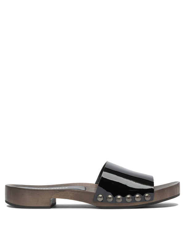 Miu Miu Patent Leather Clogs 30mm