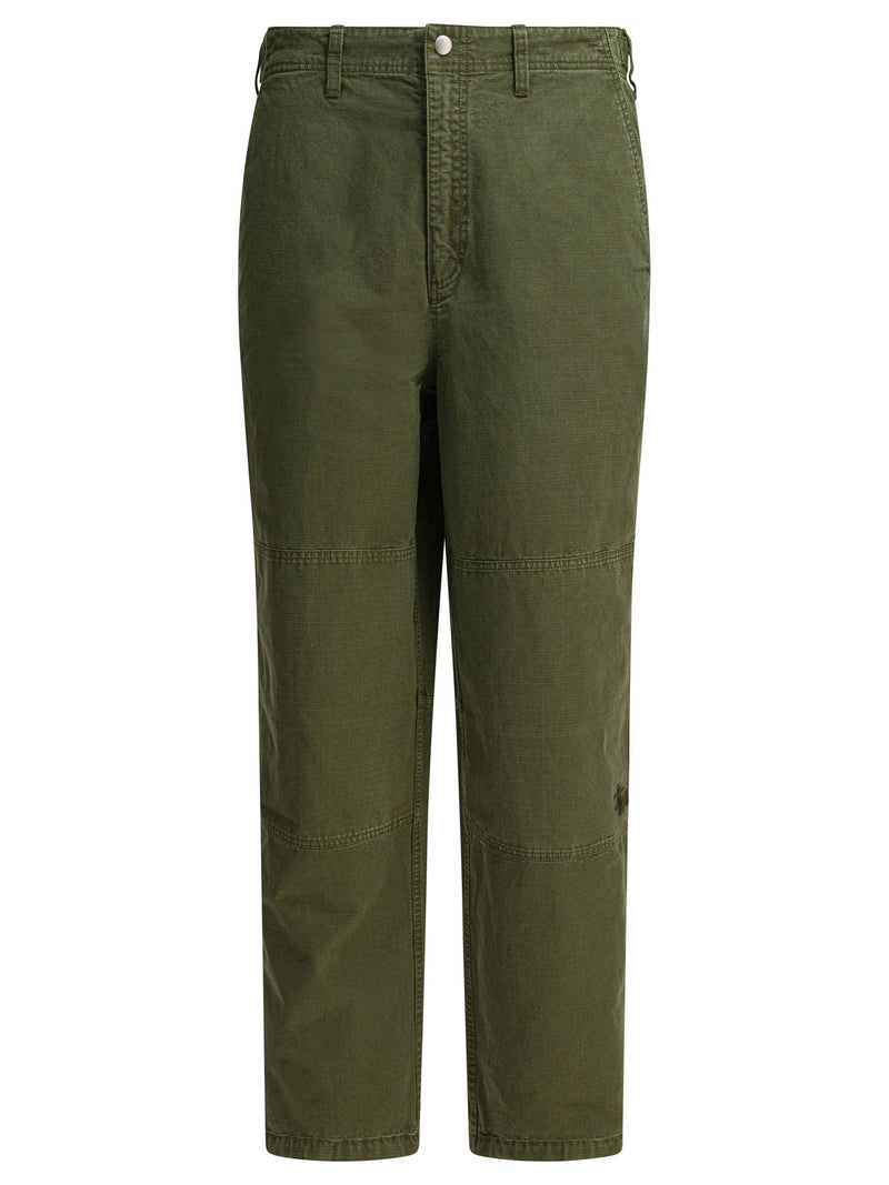 Stussy Stussy Field Pant Olive Green Cotton Men - World Class Fashion