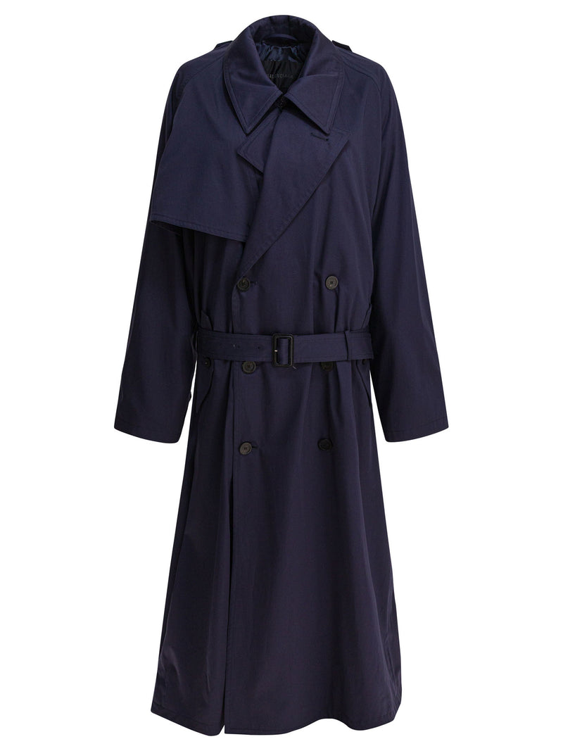 Balenciaga Balenciaga Women Cotton Coat Blue - World Class Fashion