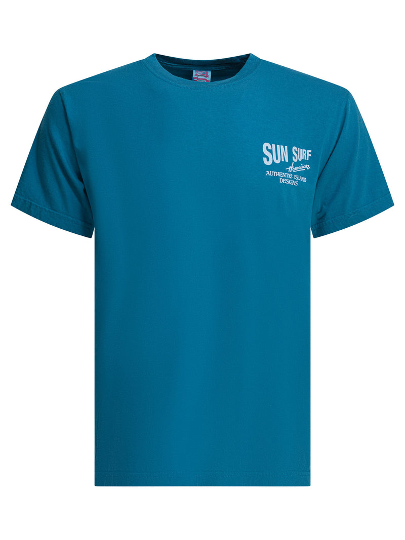 Sun Surf Sun Surf Camiseta de algodón azul para hombre - World Class Fashion