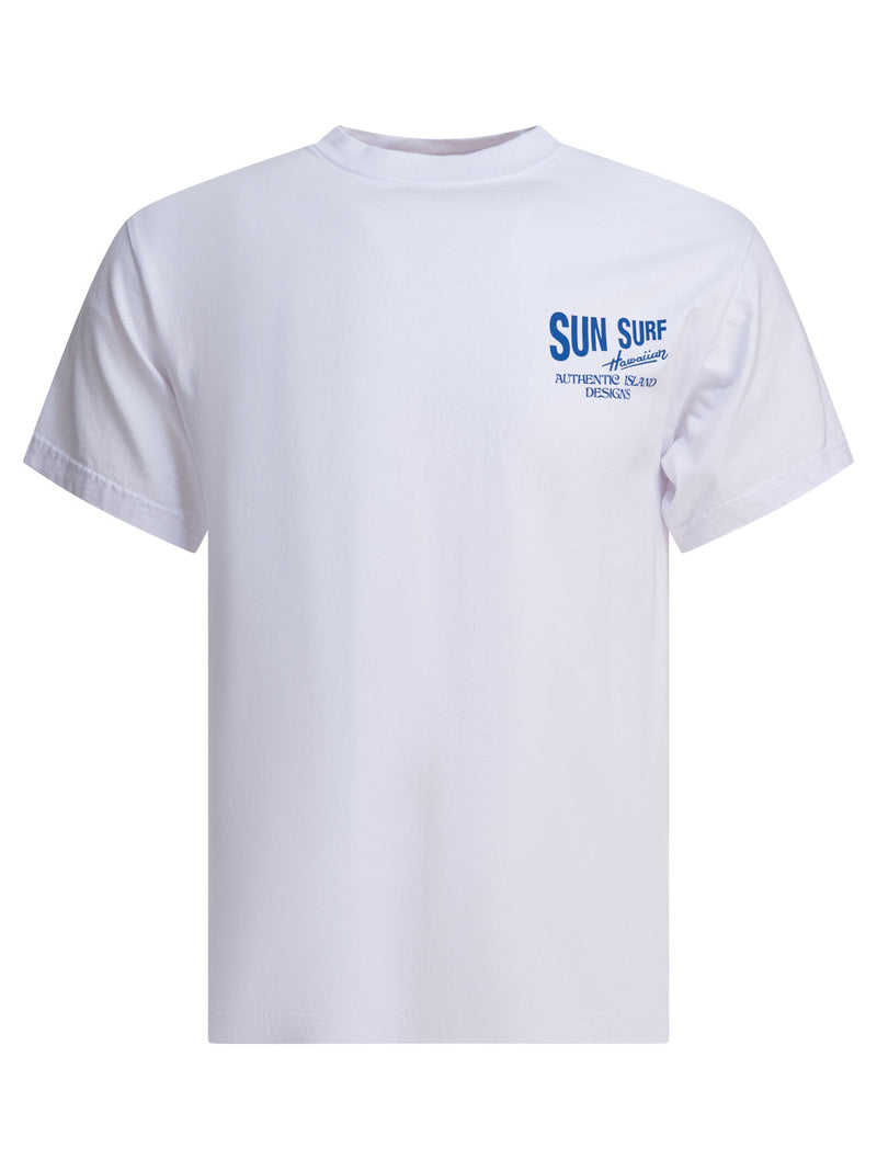 Sun Surf Camiseta de Algodón Blanca para Hombre Sun Surf - World Class Fashion
