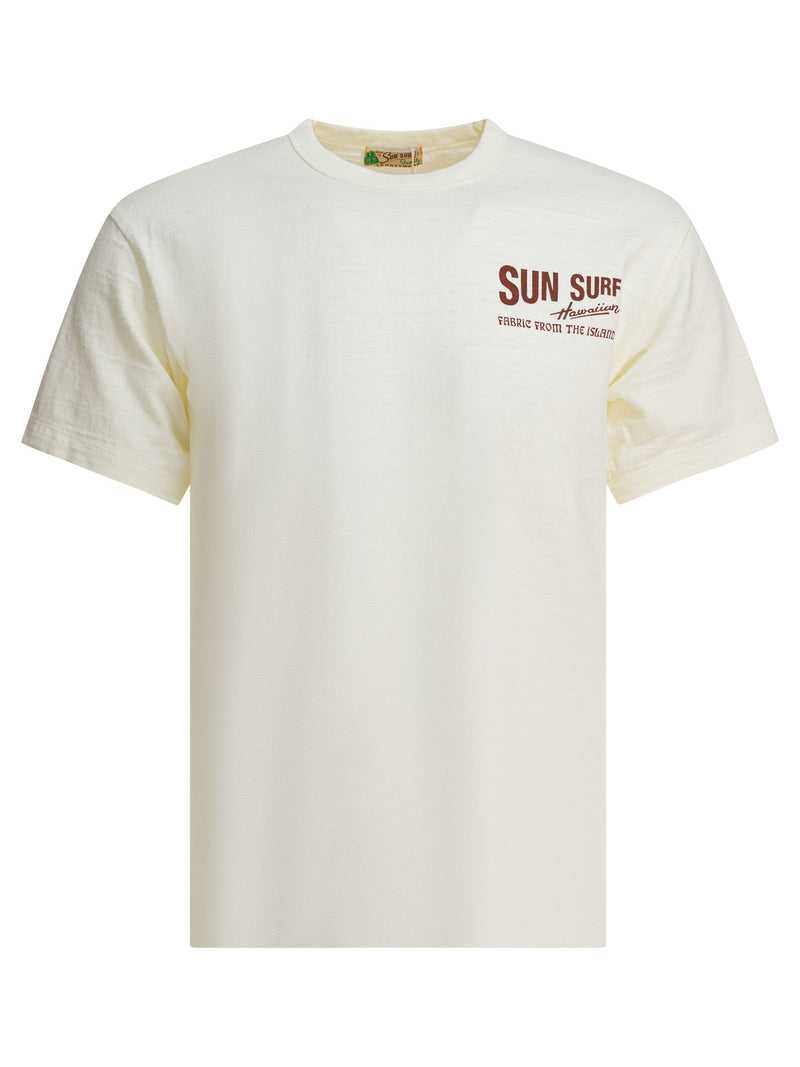 Sun Surf Camiseta de algodón Sun Surf beige para hombre - World Class Fashion