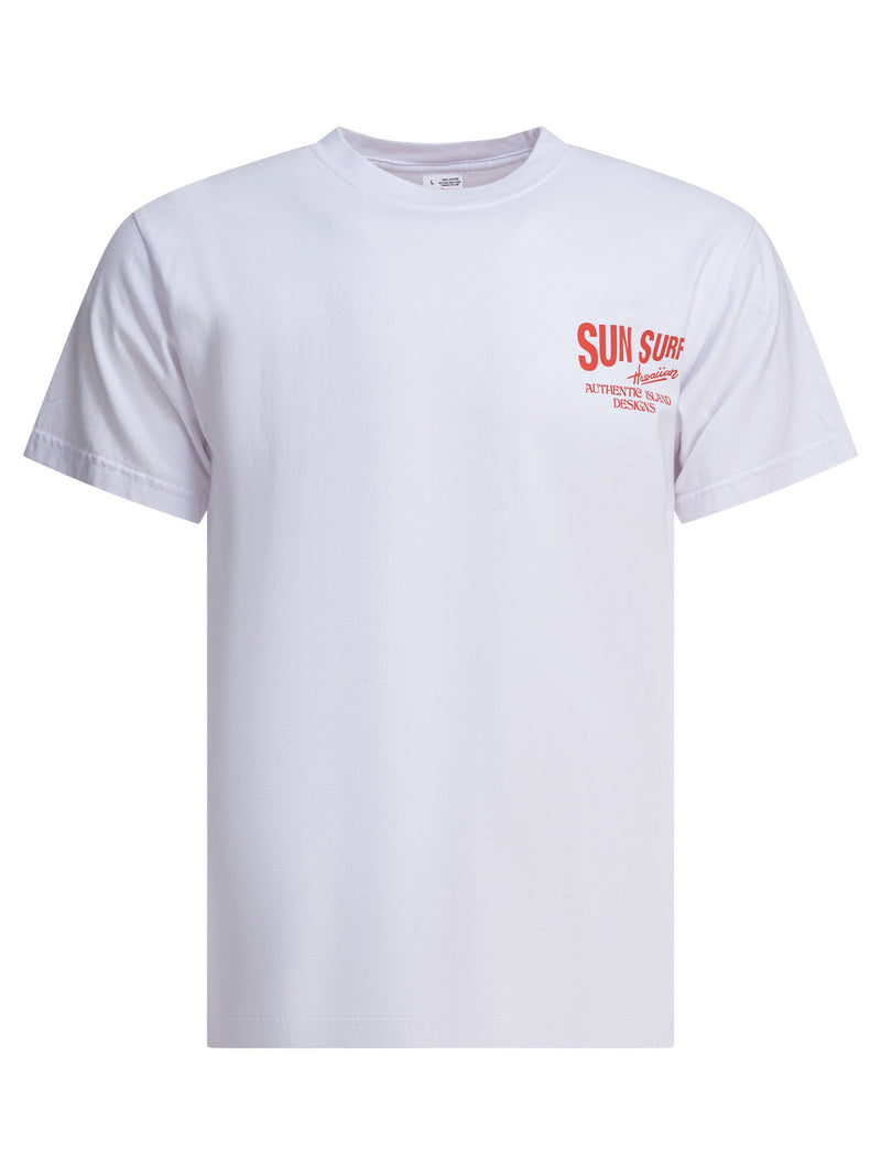 Sun Surf Camiseta de algodón Sun Surf Blanca para hombre - World Class Fashion