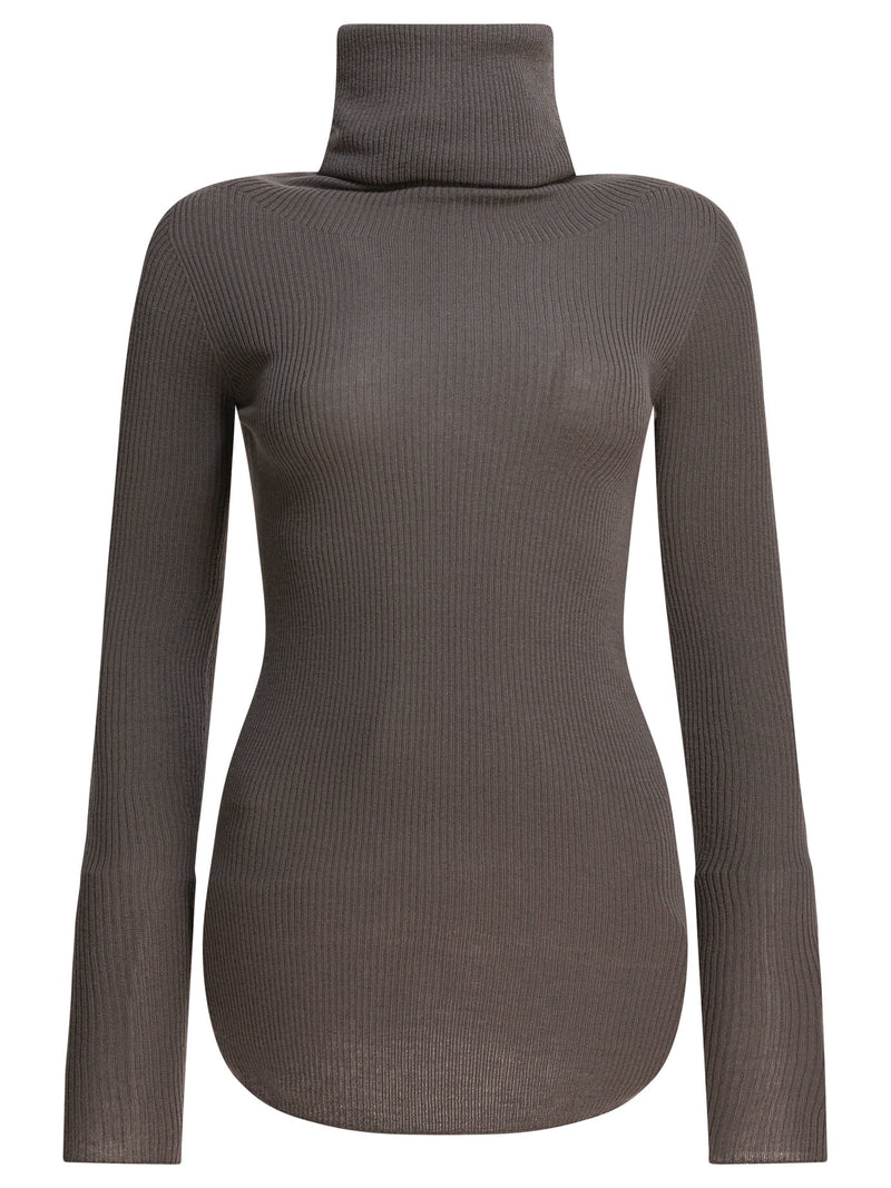 Rick Owens Rick Owens Mujer Prendas de Punto Lana Virgen Gris - World Class Fashion
