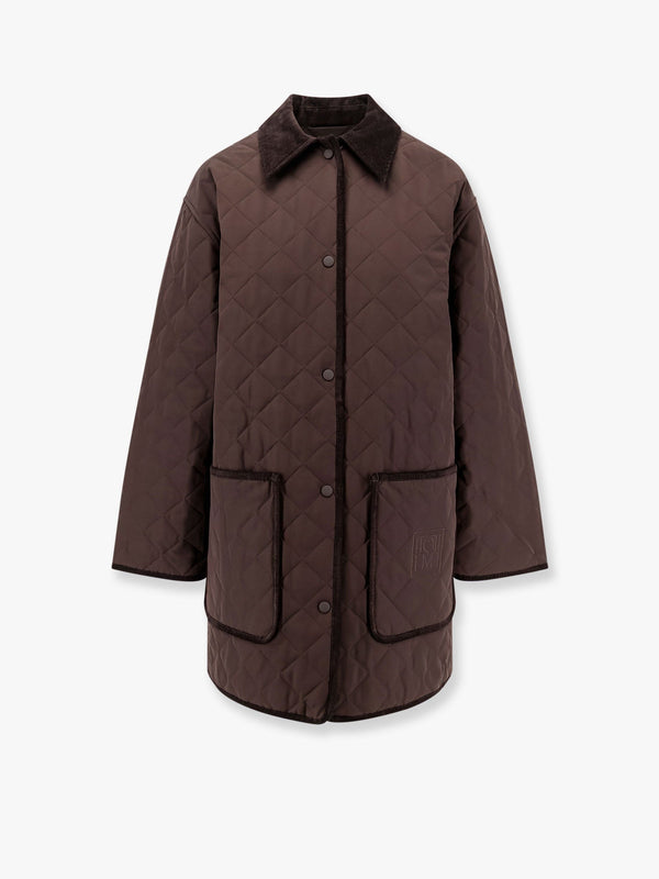 Recycled nylon jacket with velvet profiles