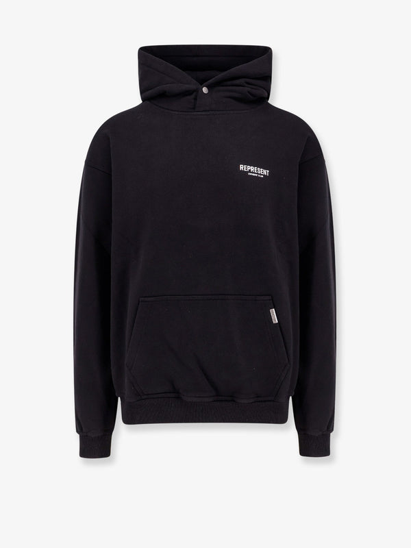 Cotton sweatshirt with frontal and back logo