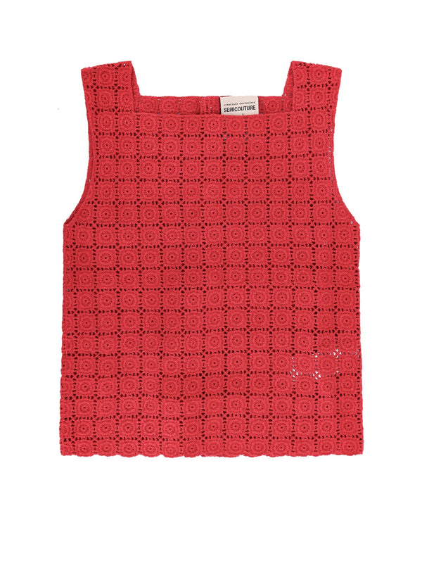 Azul embroidered cotton top