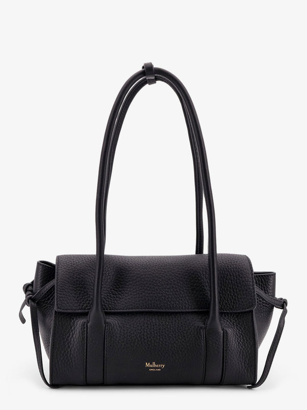 Mulberry Leather Shoulder Bag With Logo