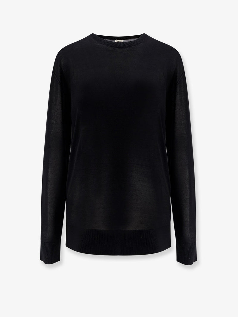 Toteme Toteme Lyocell Sweater Black Women - World Class Fashion