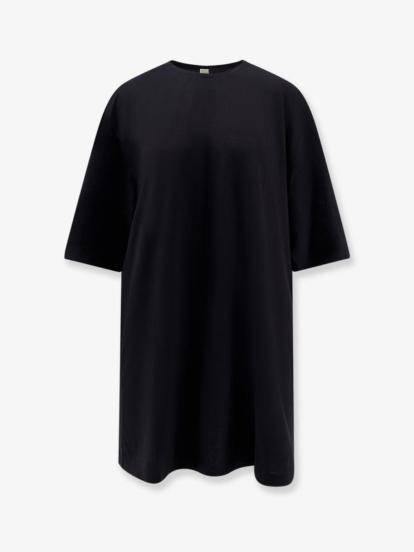 Toteme Relaxed Tee Lyocell And Cotton Short Dress
