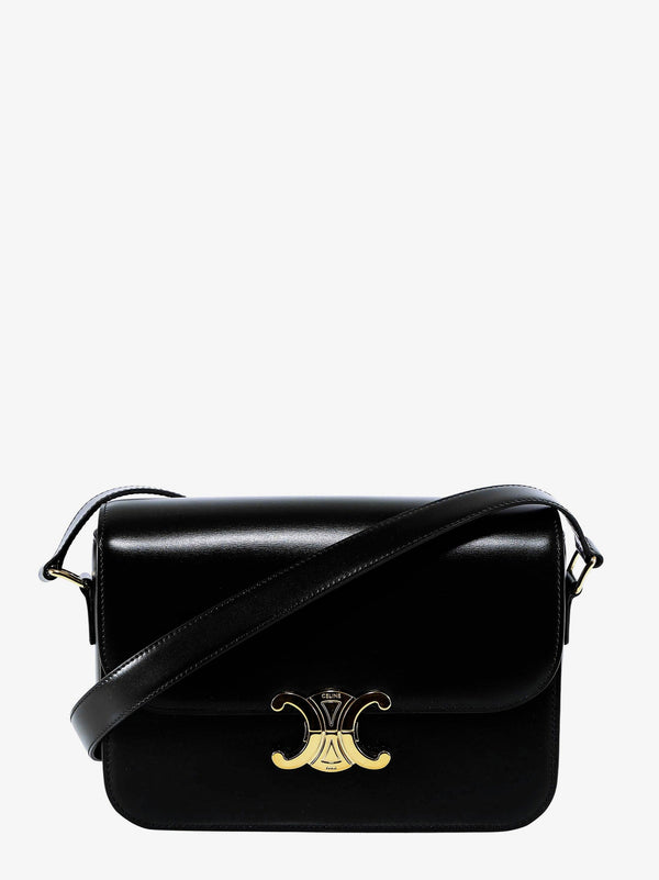 Celine Triomphe Classique Leather Shoulder Bag