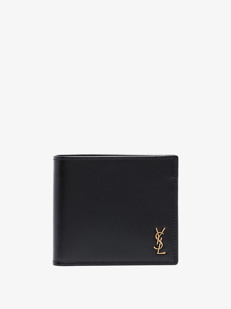 Saint Laurent Saint Laurent Leather Wallet Black Men - World Class Fashion