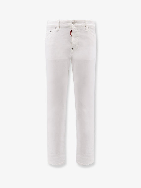 Dsquared2 Stretch Cotton Trouser With White Bull Tag