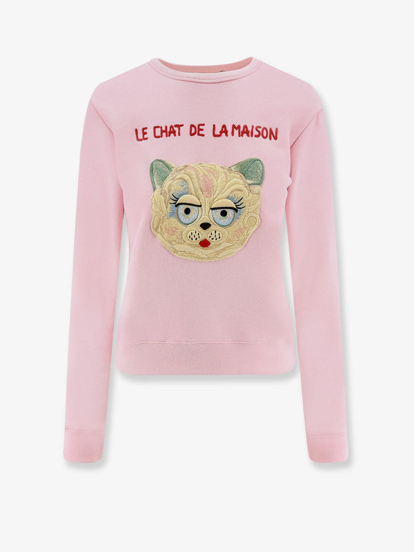 Valentino Le Chat De La Maison Cotton Sweatshirt