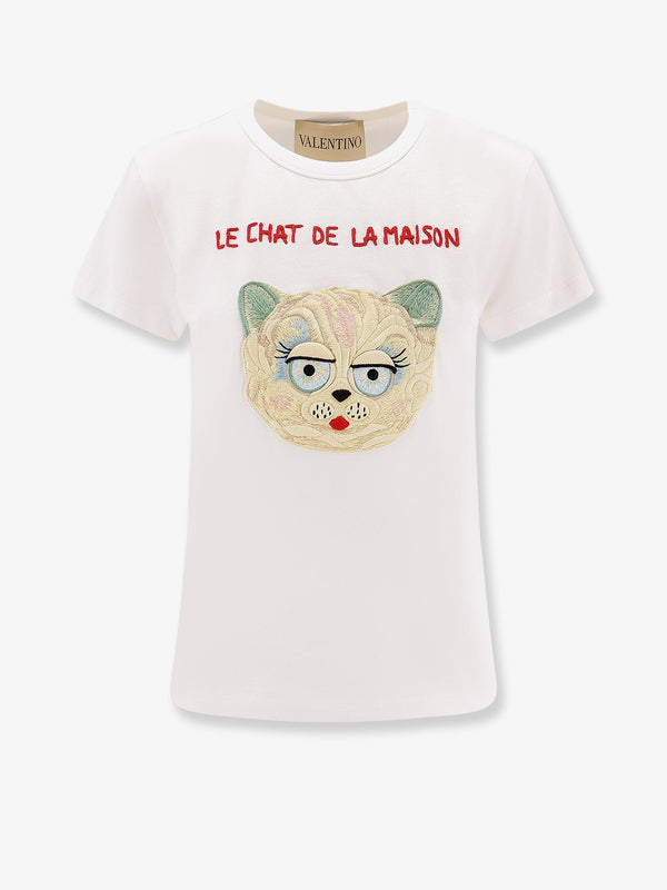 Valentino Le Chat De La Maison Jersey T-Shirt