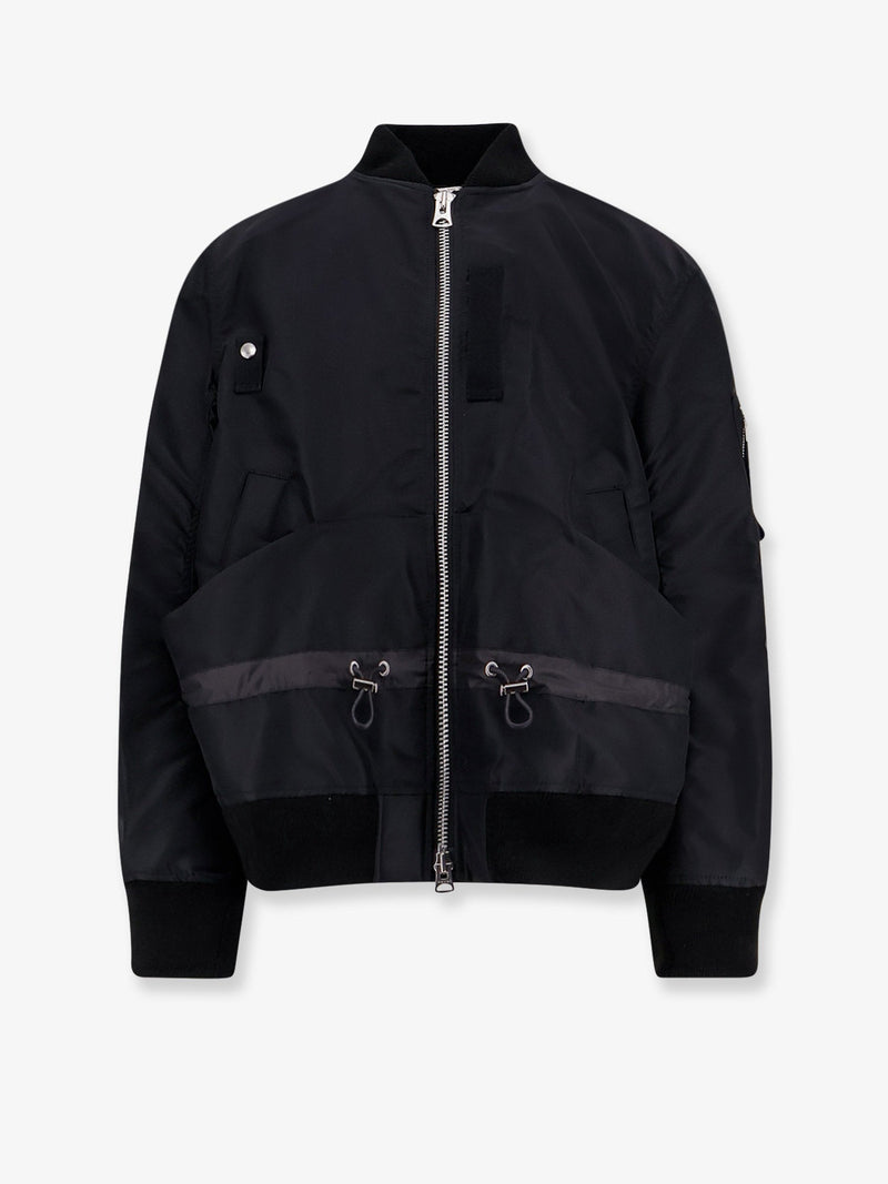 Sacai Sacai Nylon Bomber Jacket Black - World Class Fashion