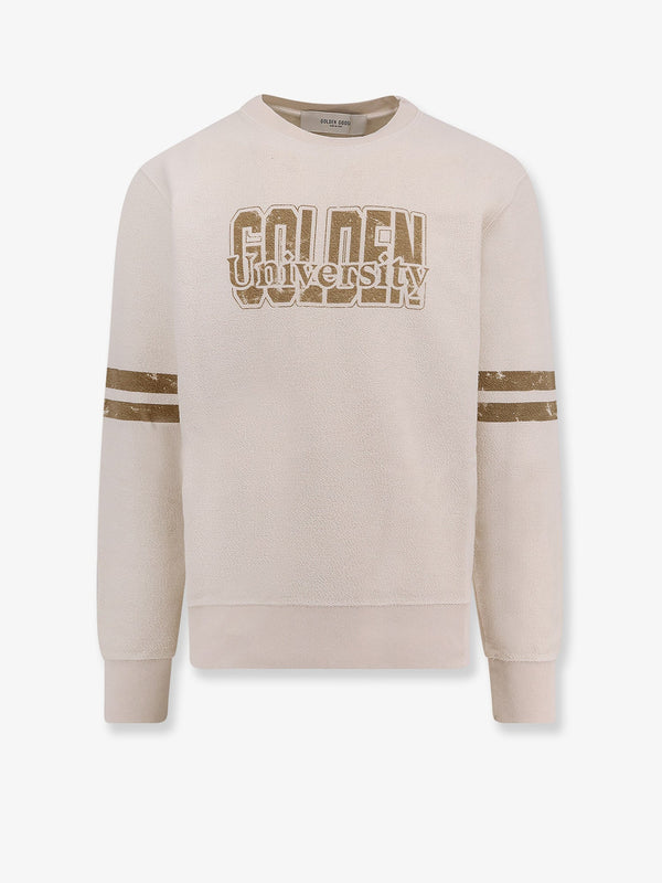 Golden Goose Deluxe Brand Cotton Sweatshirt With Logo Print
