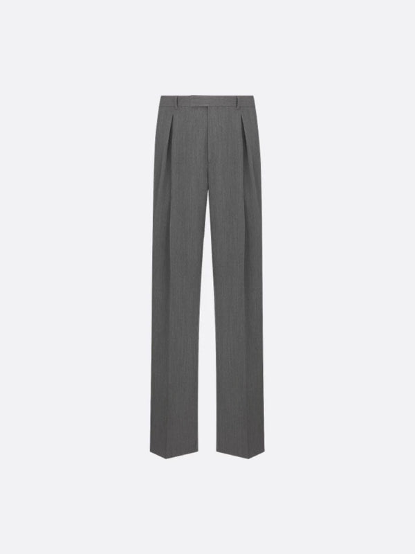 Dior Pantalone In Lana Vergine Con Pinces