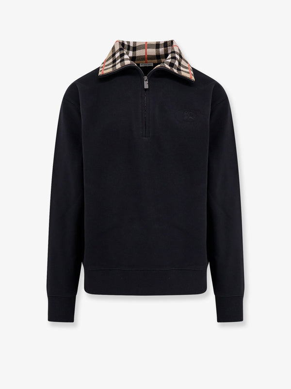 Burberry Traditional Check Half-Zip Sweater