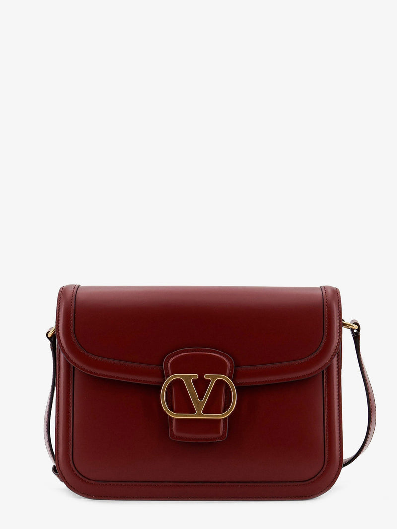 Valentino Garavani Valentino Garavani 9To5 Leather Shoulder Bag Red - World Class Fashion