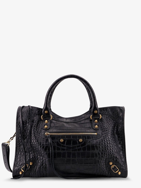 Balenciaga Le City Medium Leather Shoulder Bag