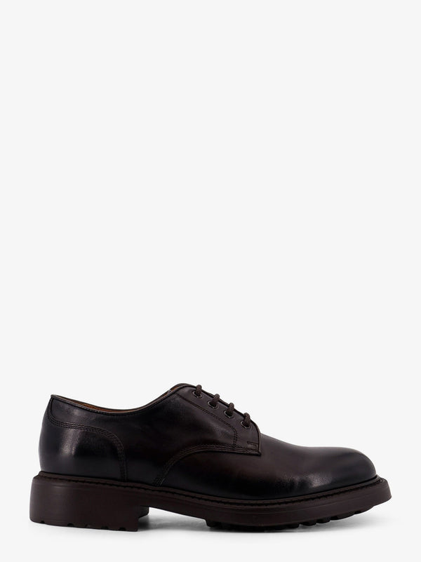 Doucal'S Derby Leather Lace-Up Shoe