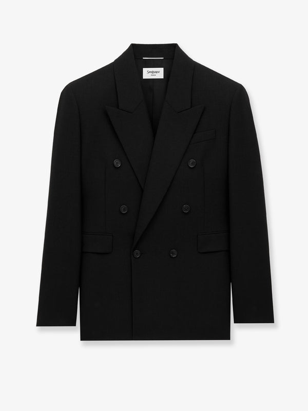 Saint Laurent Double-Breasted Wool Blazer