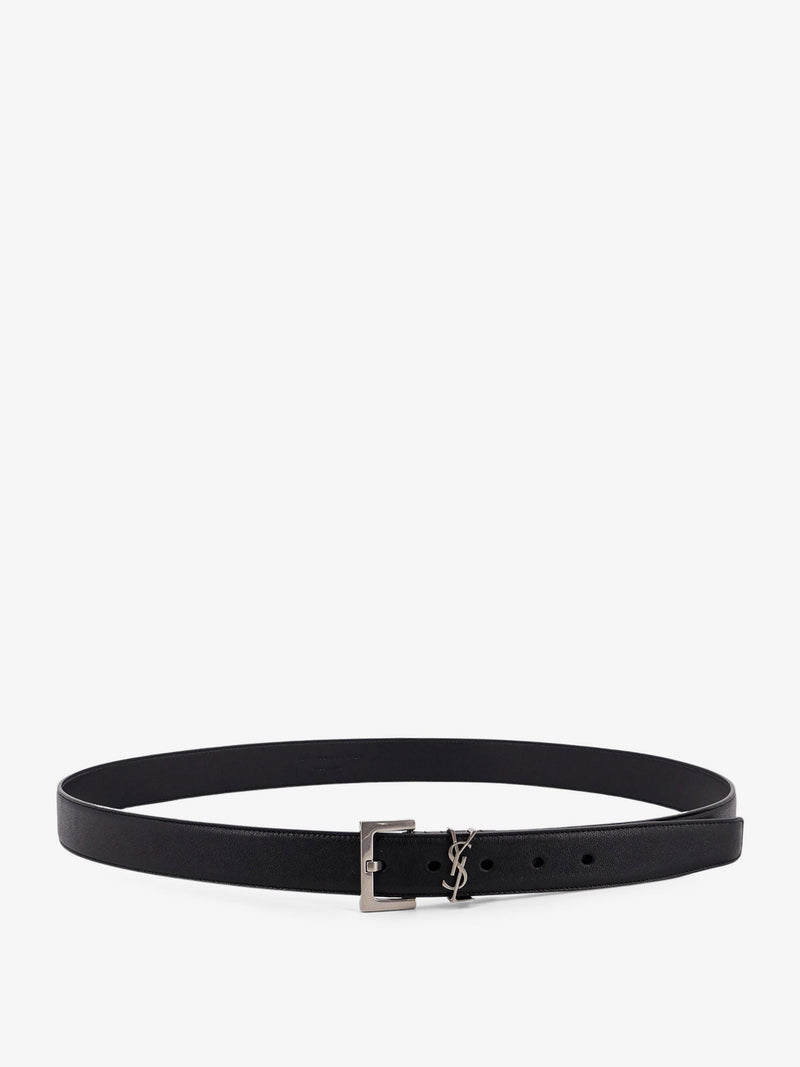 Saint Laurent Saint Laurent Leather Belt Black Men - World Class Fashion