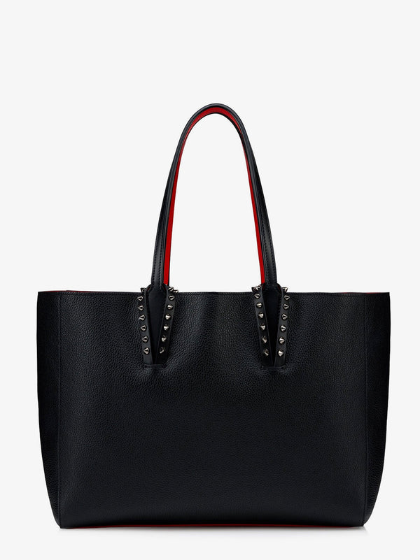 Christian Louboutin Cabata Leather Shoulder Bag With Studs
