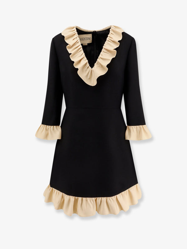 Valentino Wool And Silk Short Dress