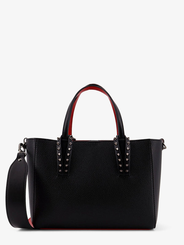Christian Louboutin Cabata Leather Shoulder Bag With Studs
